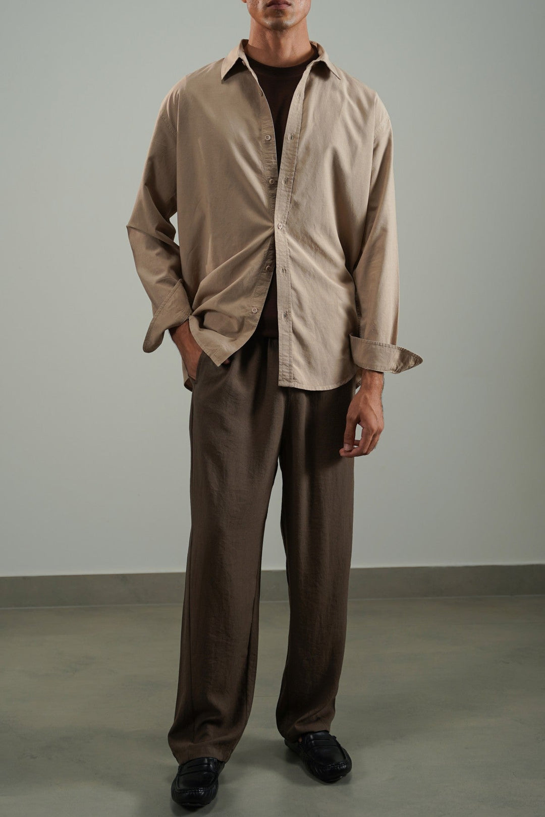 SLUB SHIRT WITH LINEN