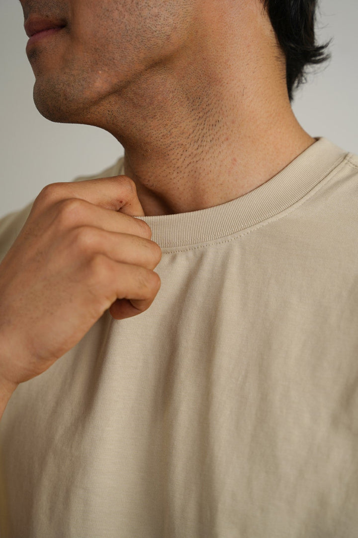 BEIGE EVERYDAY COMFORT TEE