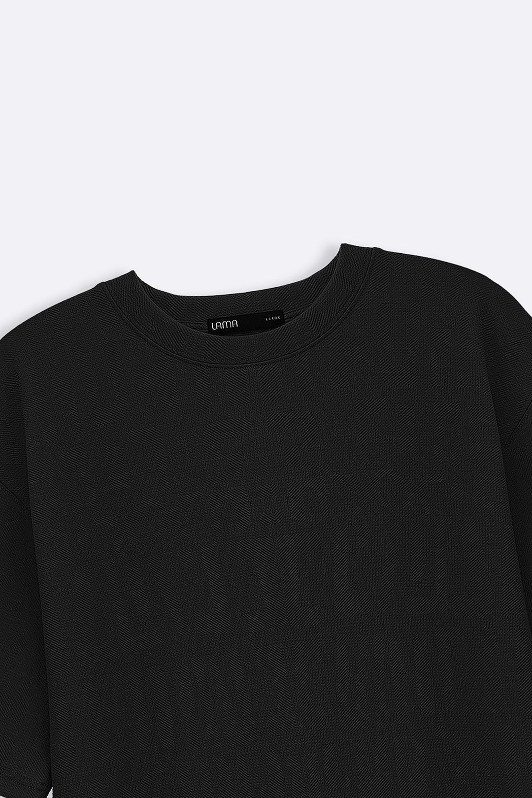 BLACK CLASSIC TEXTURED TEE