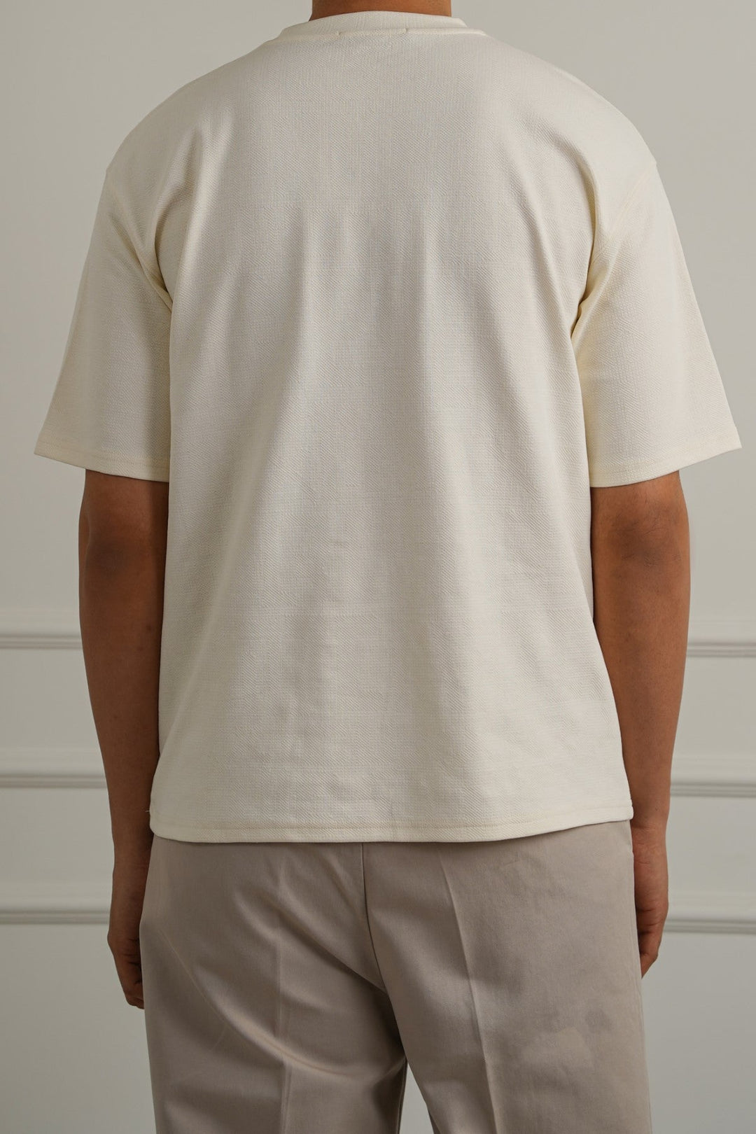 OFF WHITE CLASSIC TEXTURED TEE
