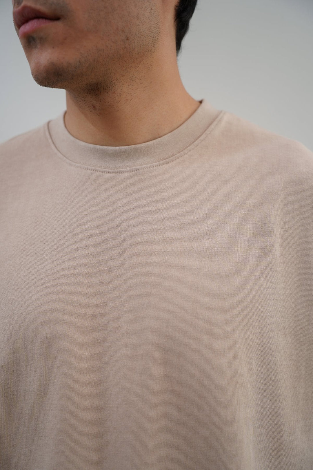 BEIGE VINTAGE WASH TEE