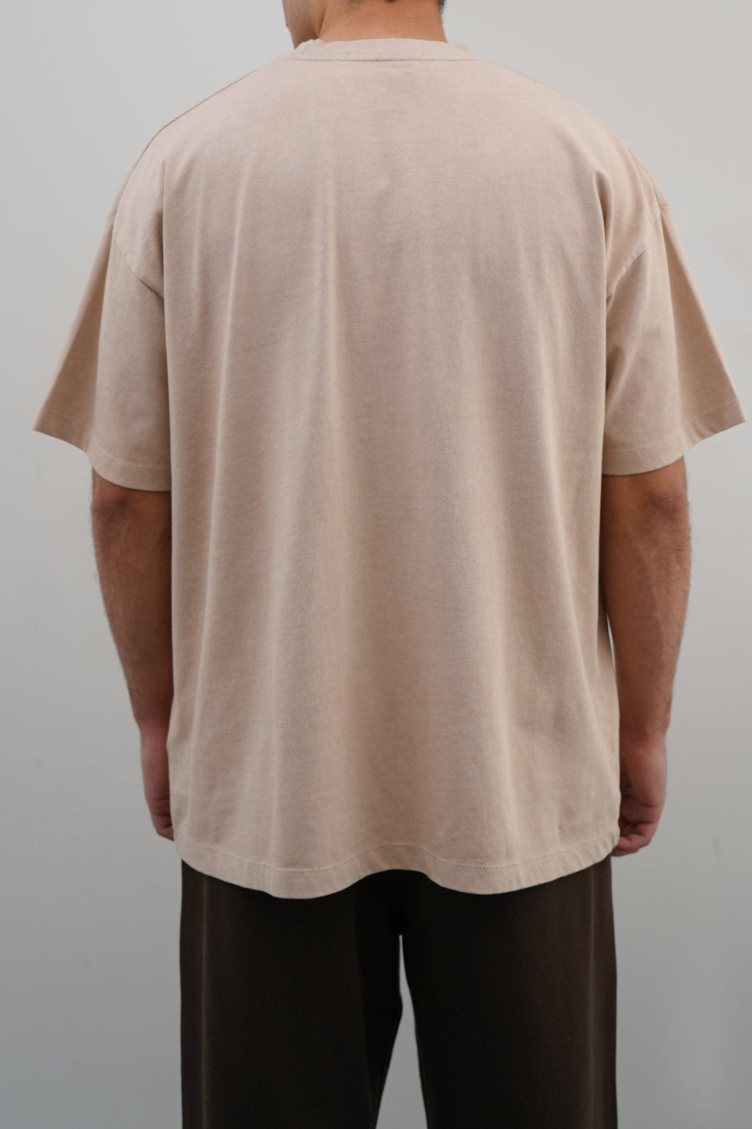 BEIGE VINTAGE WASH TEE