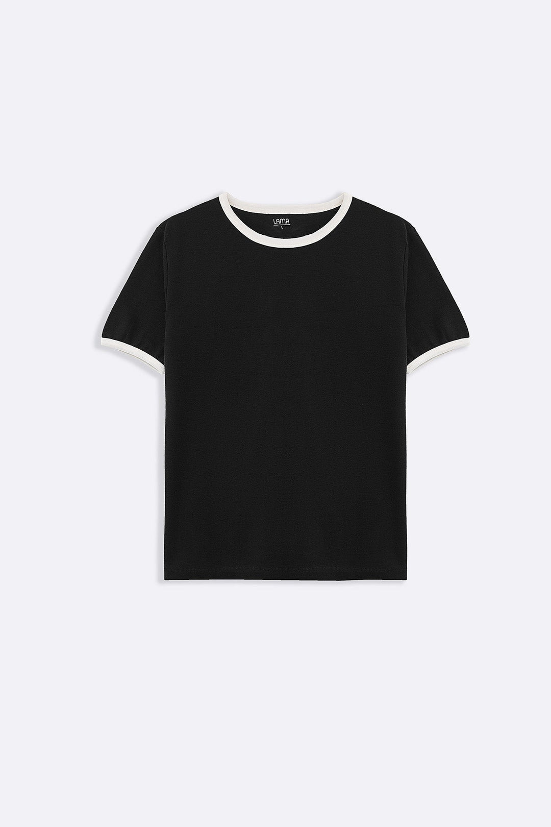 BLACK CONTRAST TEE