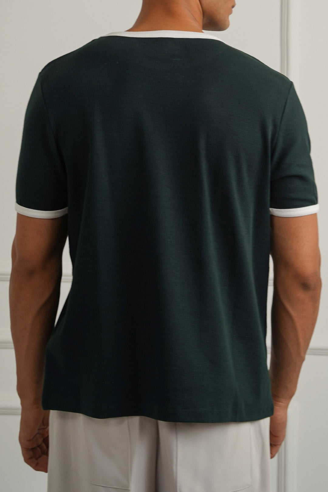 DARK GREEN CONTRAST TEE