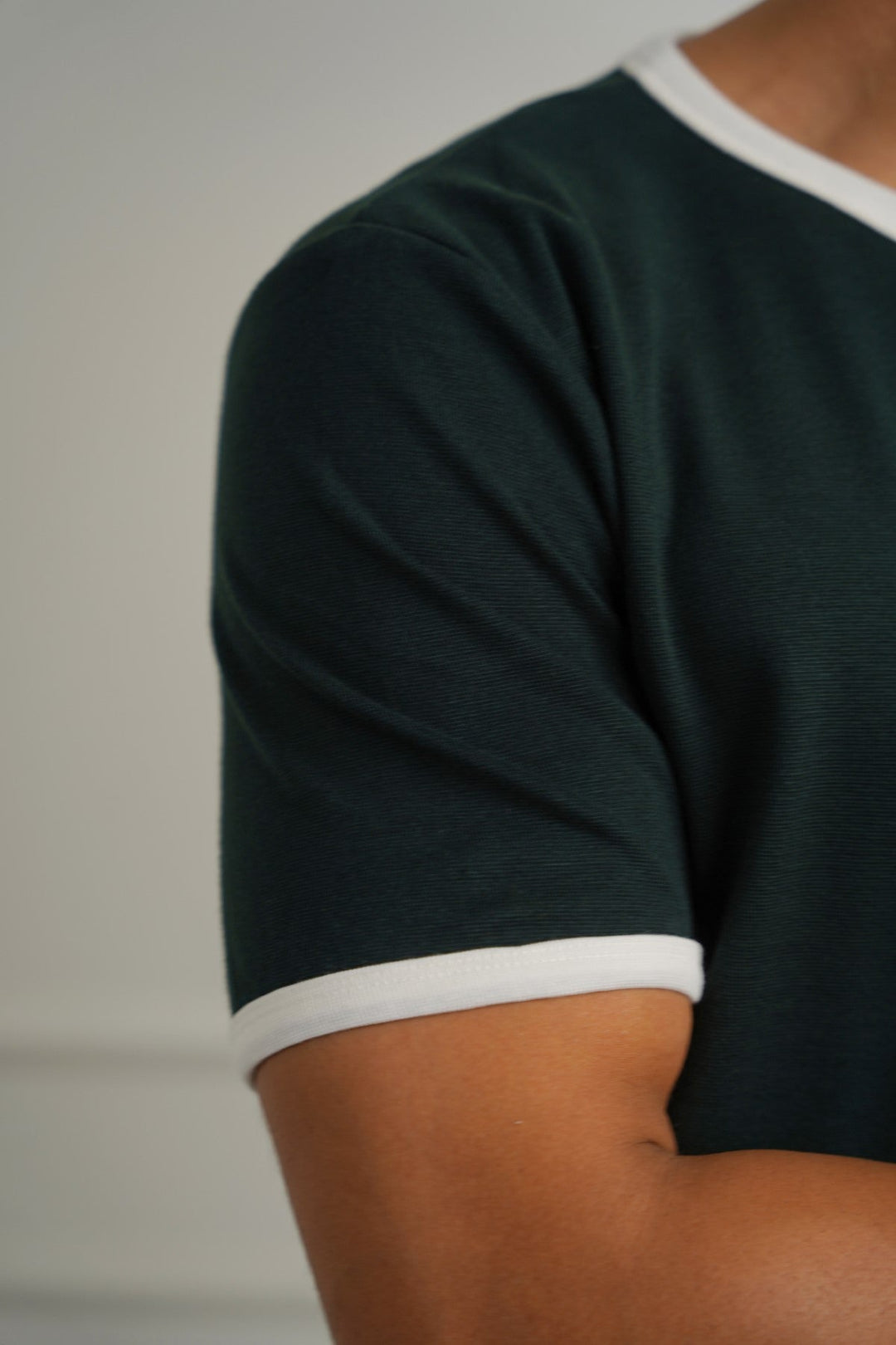 DARK GREEN CONTRAST TEE