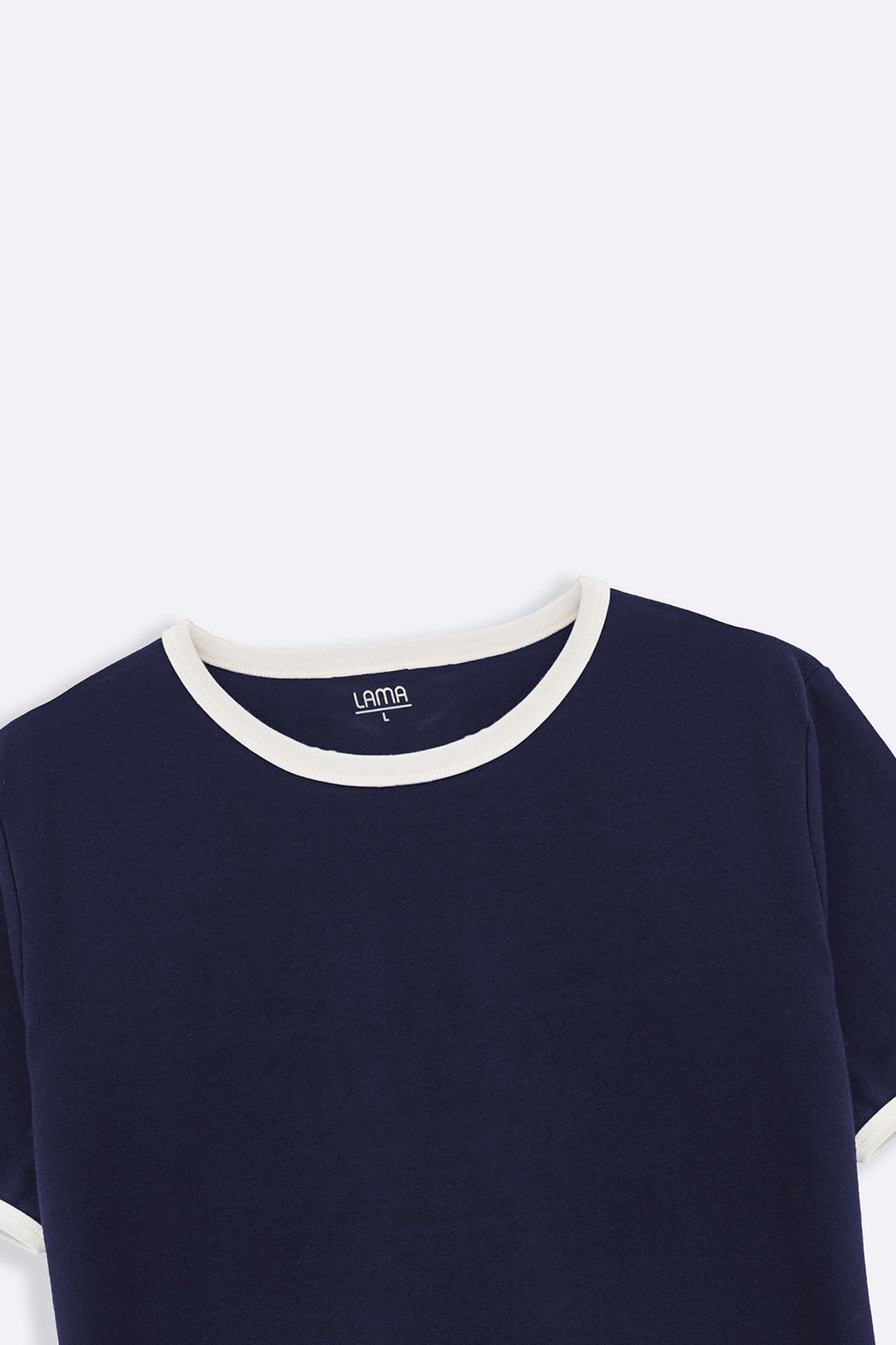 NAVY CONTRAST TEE