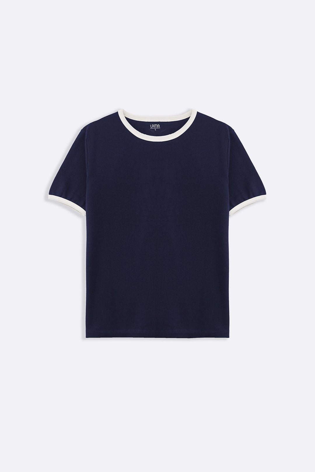 NAVY CONTRAST TEE