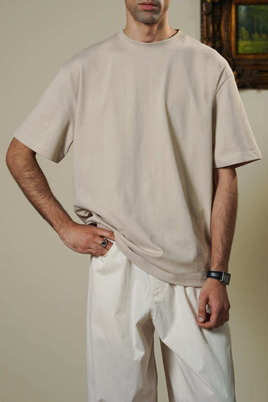 BEIGE BASIC TEE