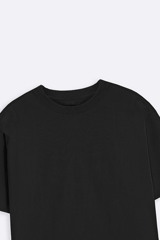 BLACK VINTAGE PRINT TEE