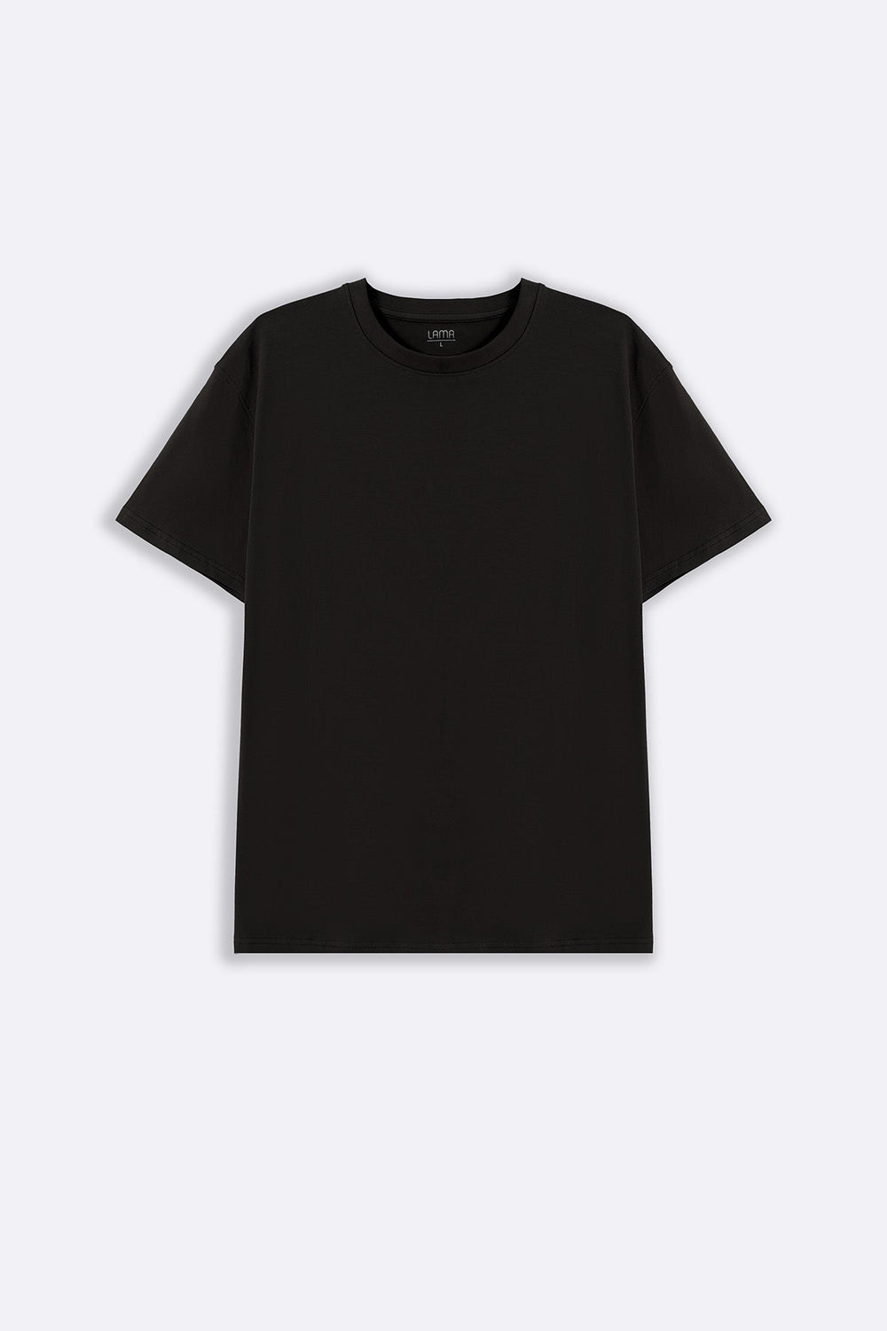 BLACK ESSENTIAL CREW NECK TEE