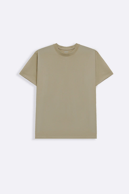 BEIGE SLIMFIT TEE