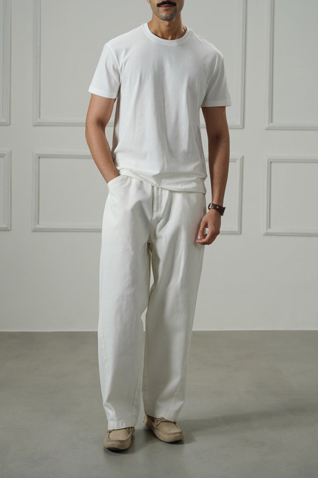 WHITE SLIMFIT TEE