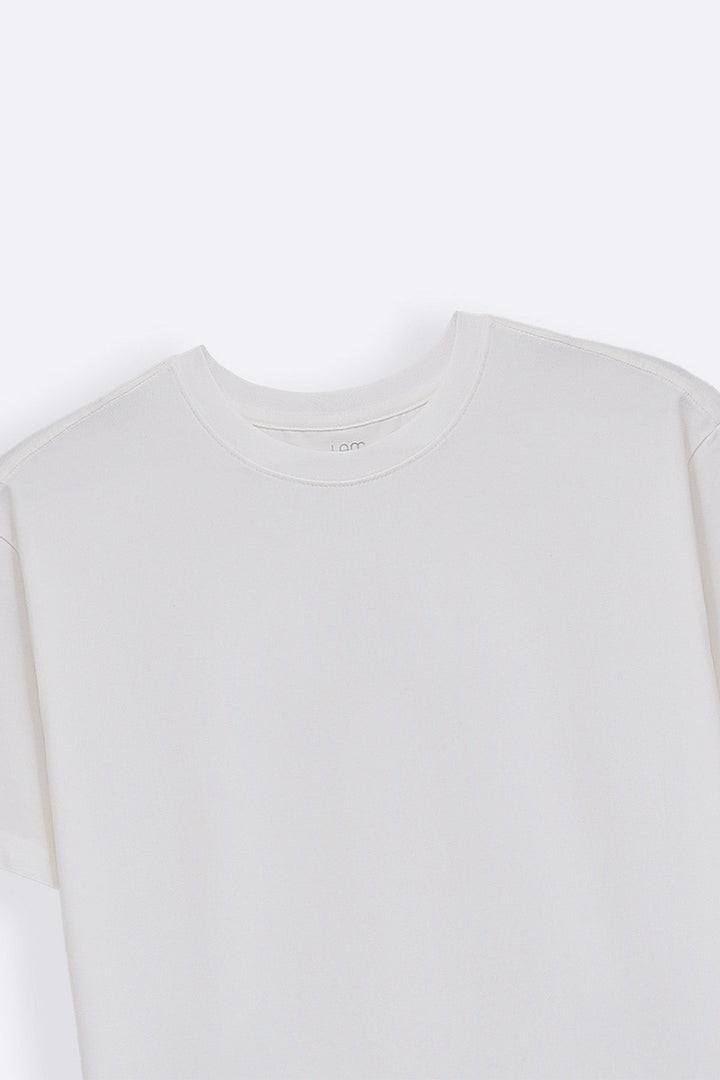 WHITE SLIMFIT TEE