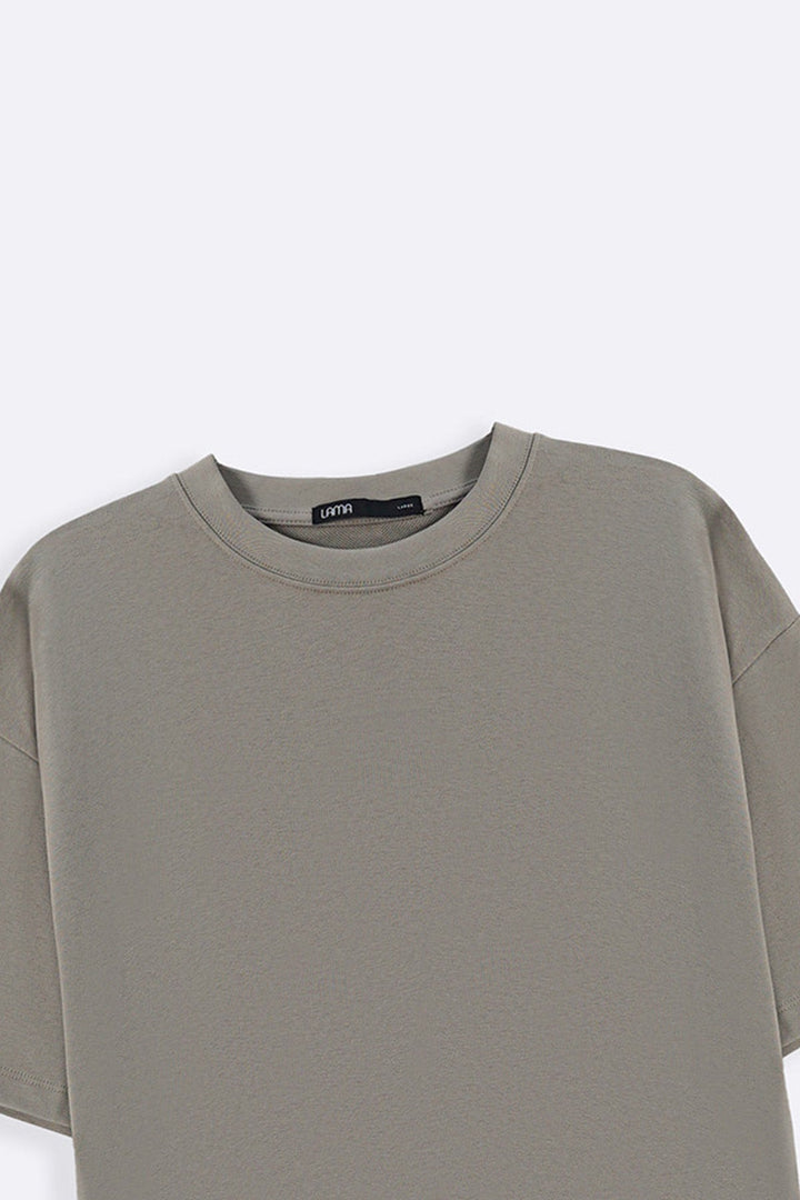 SAND OVERSIZED COTTON TEE