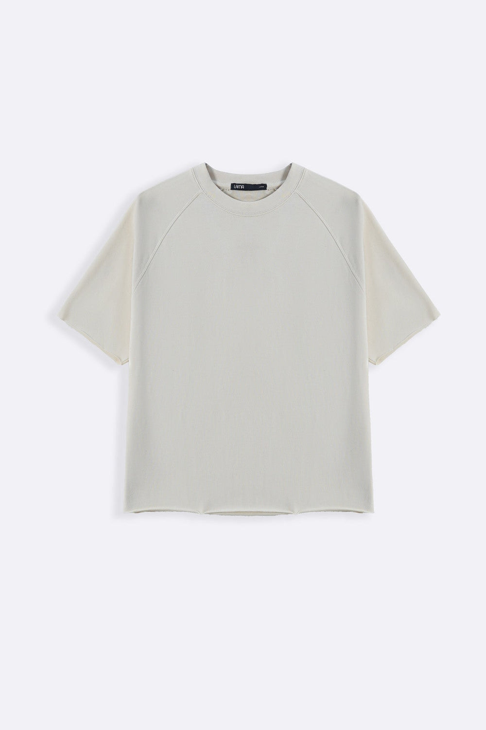 IVORY RAGLAN COTTON TEE