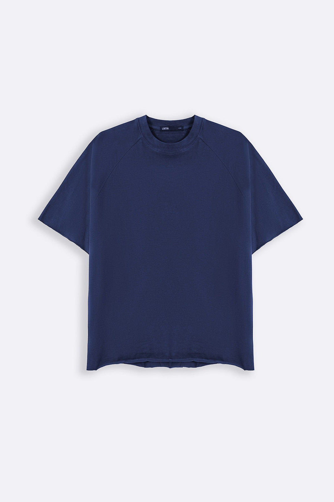 NAVY RAGLAN COTTON TEE