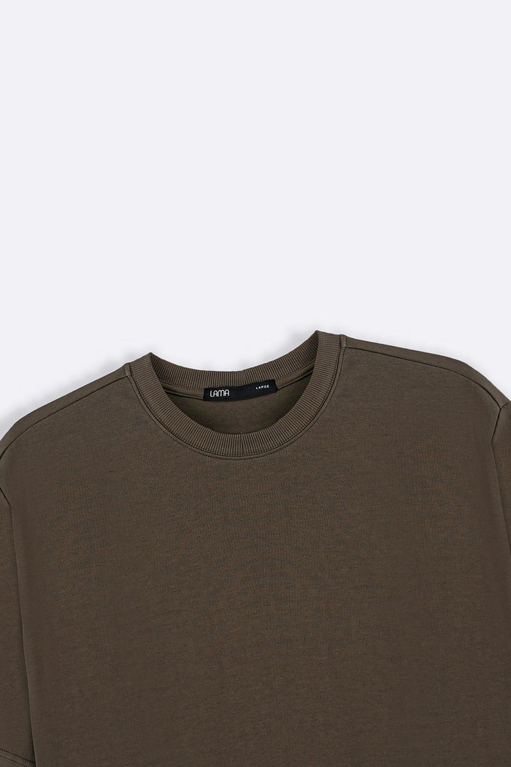 BROWN OVERSIZED SLOUCHY TEE