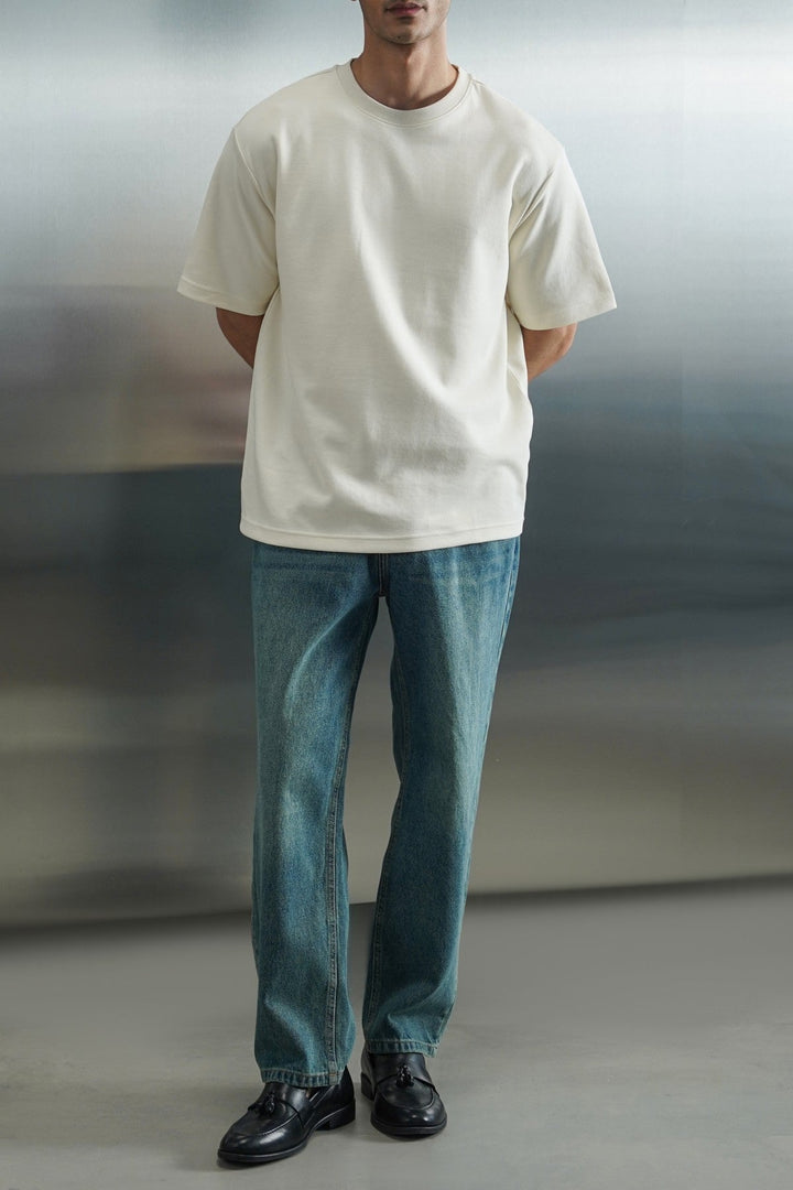 IVORY OVERSIZED SLOUCHY TEE