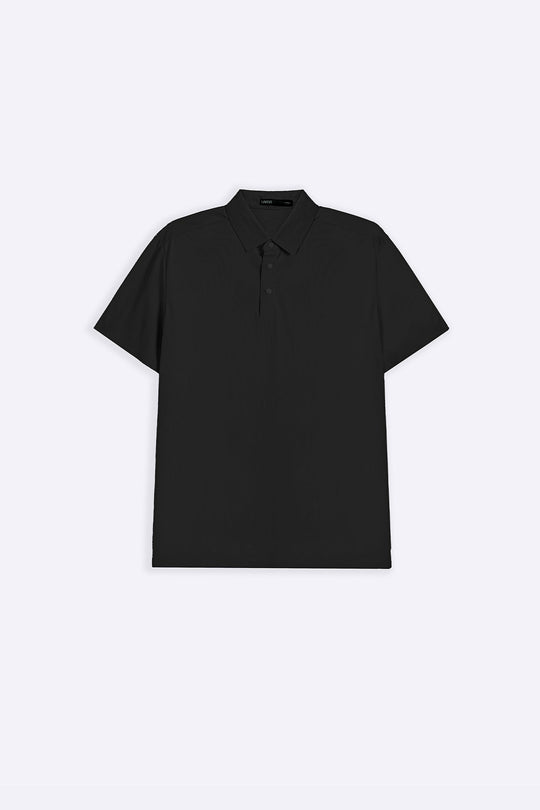 BLACK MINIMALISTIC POLO