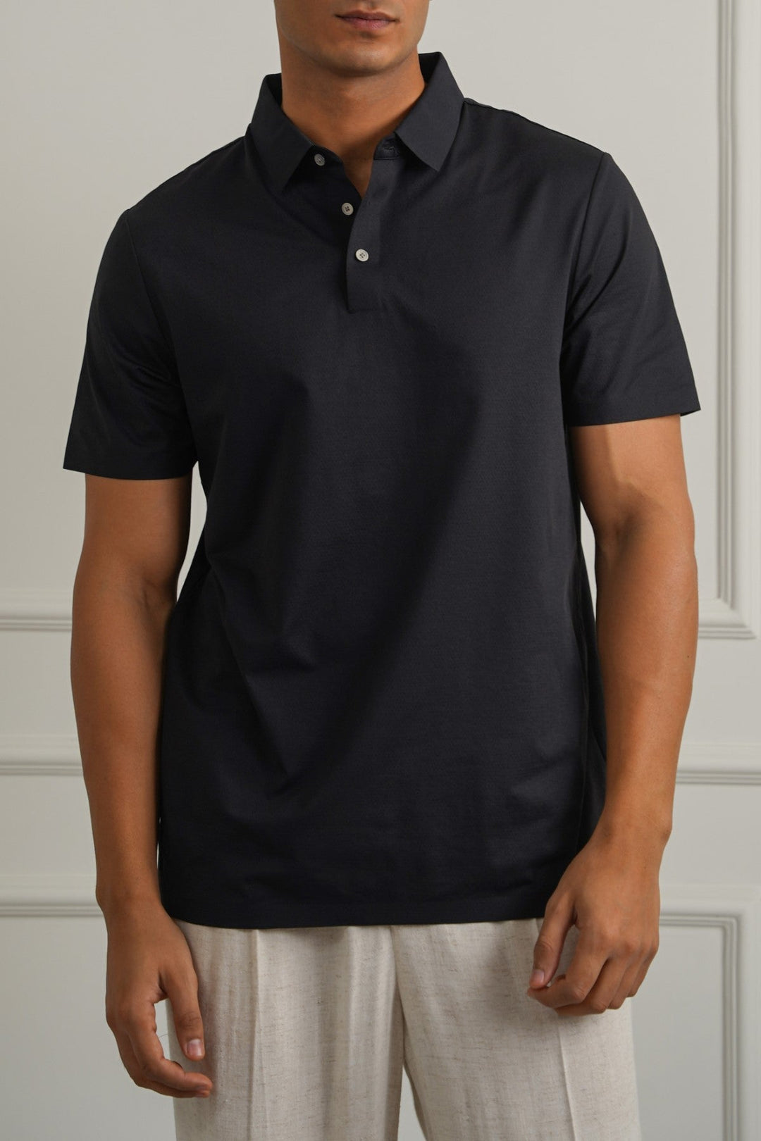 BLACK SUMMER POLO