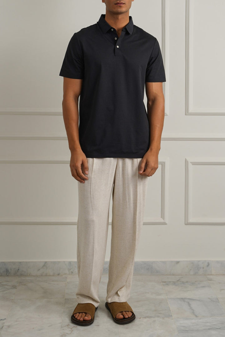 BLACK SUMMER POLO