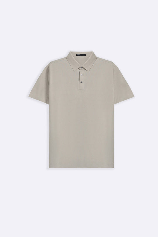 LIGHT BEIGE CLEAN SUMMER POLO
