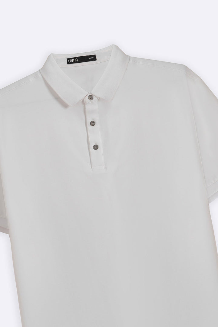 WHITE PERFORMANCE POLO