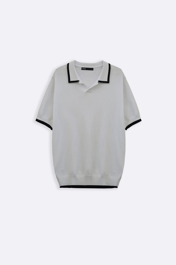 OFF WHITE EASY KNIT POLO