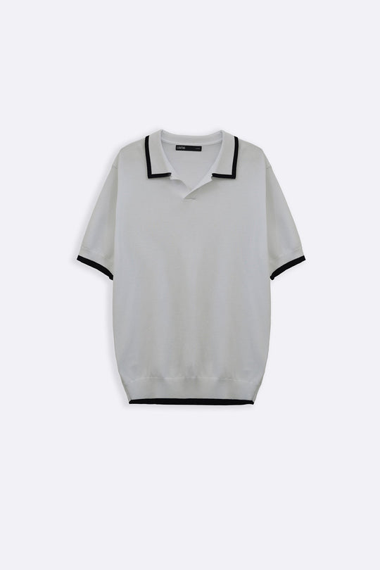 OFF WHITE EASY KNIT POLO
