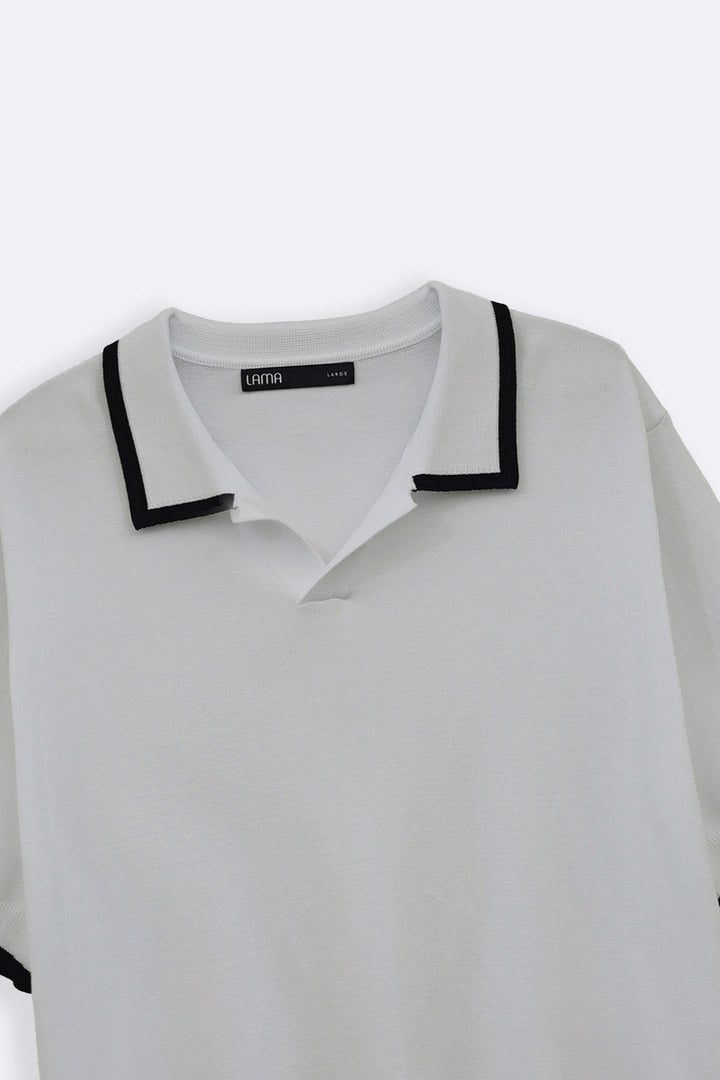 OFF WHITE EASY KNIT POLO