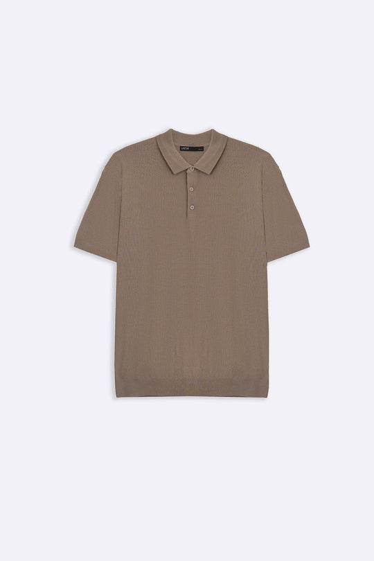 BEIGE EVERYDAY KNIT POLO