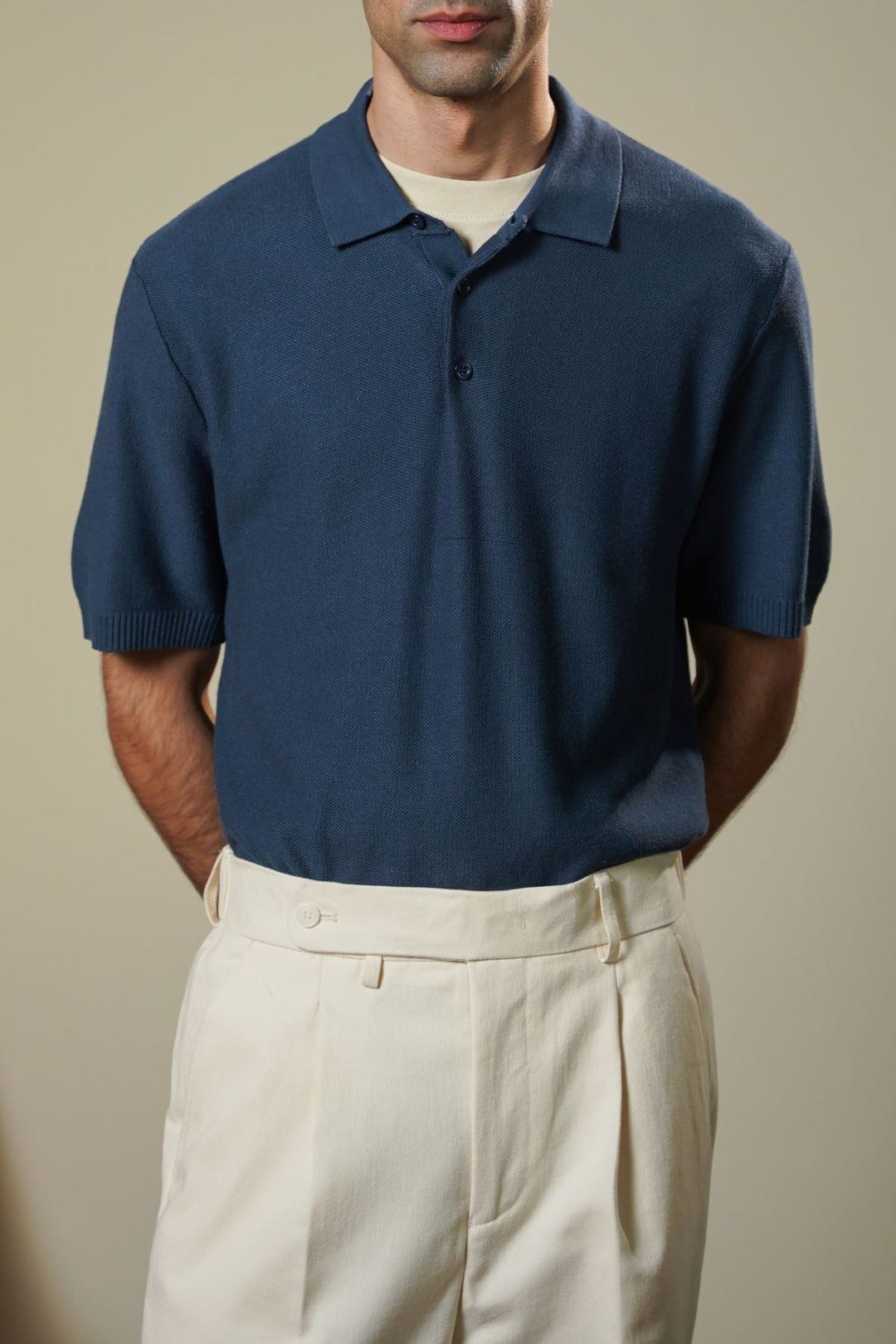 HAZE BLUE EVERYDAY KNIT POLO