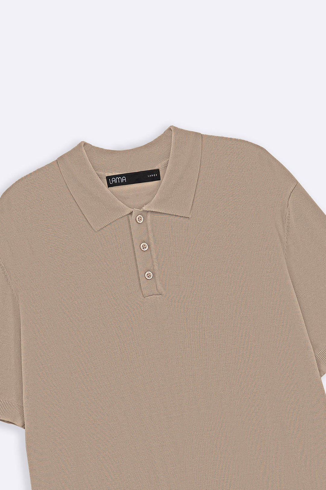 BEIGE CASUAL STRIPED TEE