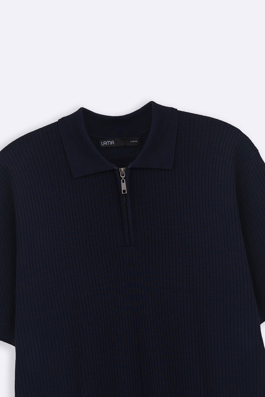 BLACK SOFT WEAVE POLO