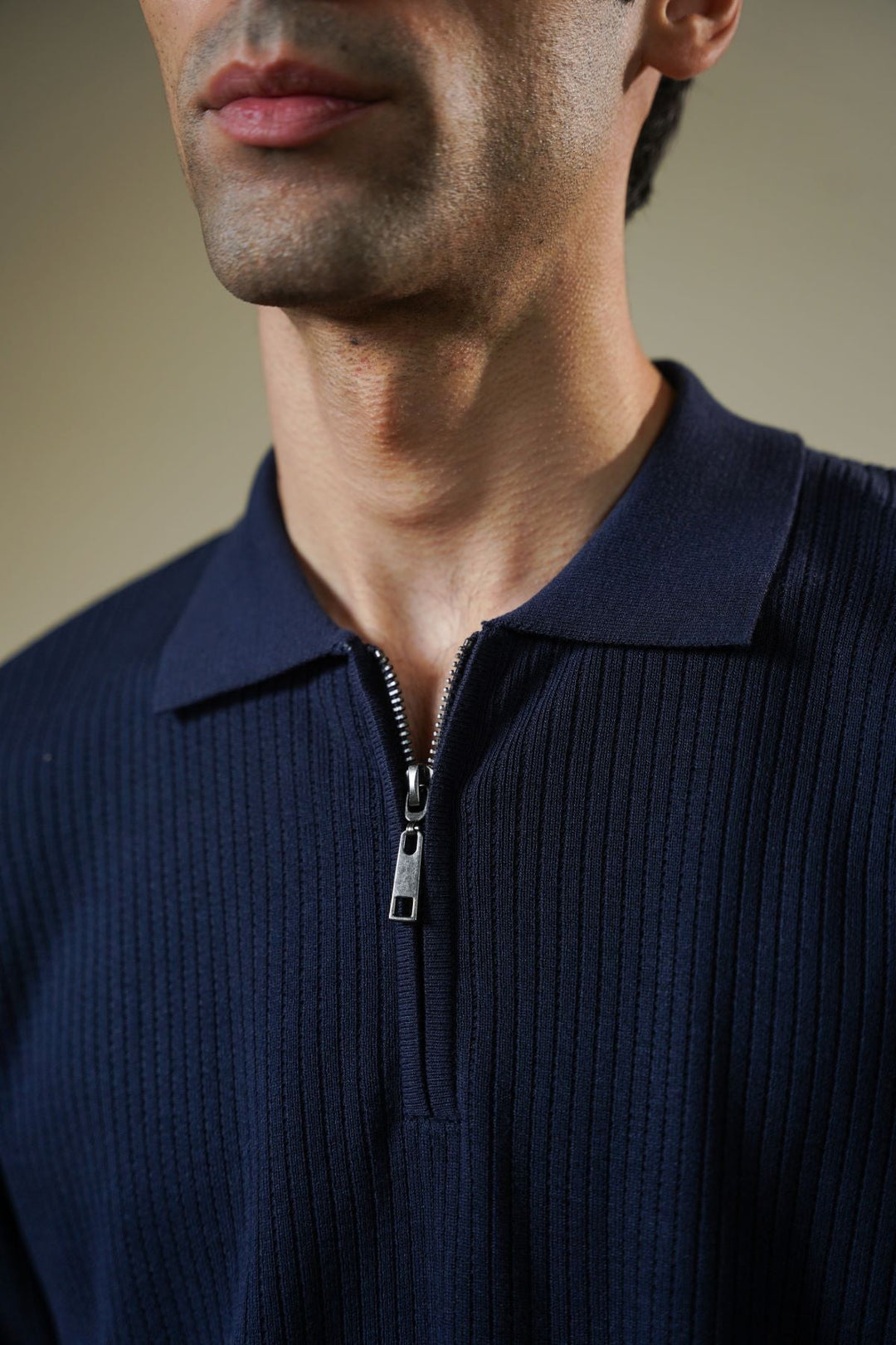 NAVY SOFT WEAVE POLO