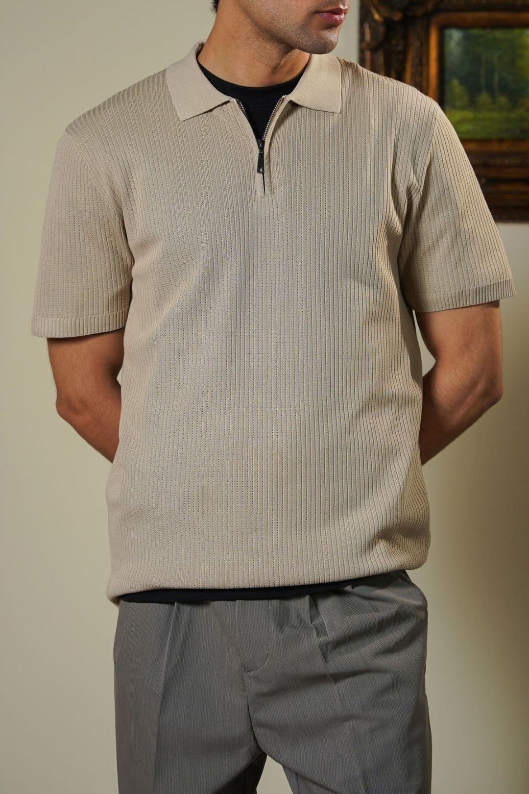 SAND SOFT WEAVE POLO