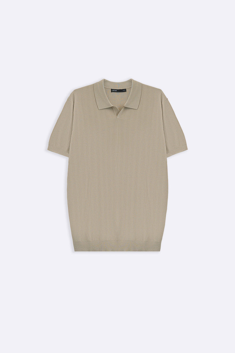 BEIGE LUXE KNIT POLO
