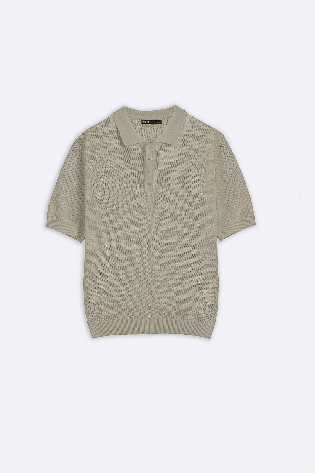BEIGE TEXTURED POLO