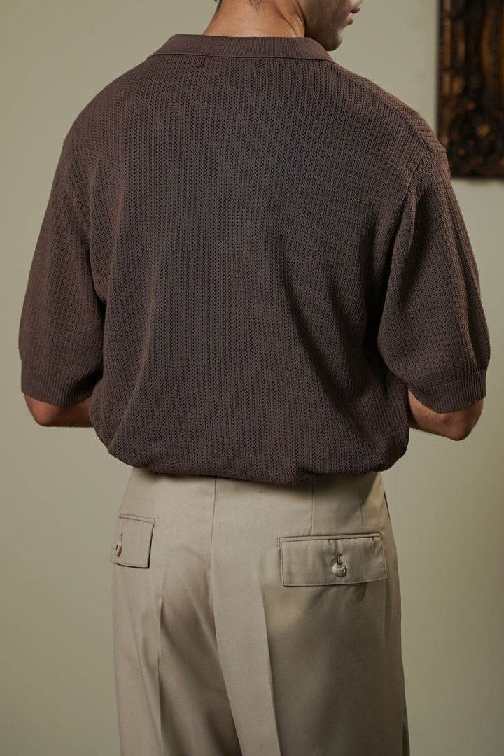 COFFEE TEXTURED POLO