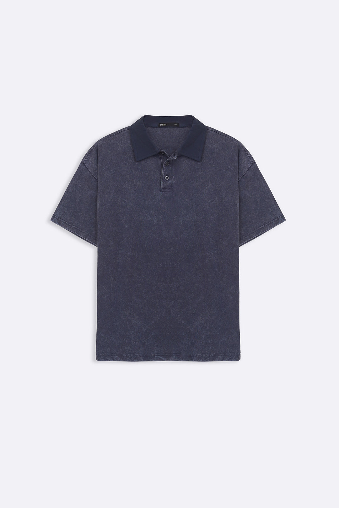 NAVY CONTRAST COLLAR POLO