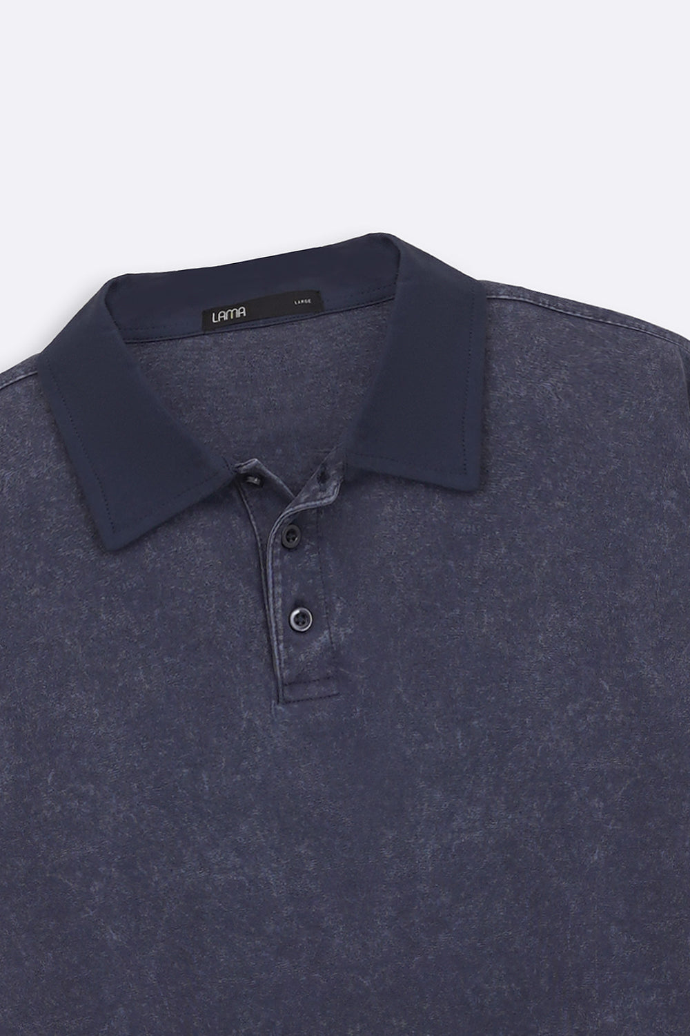 NAVY CONTRAST COLLAR POLO
