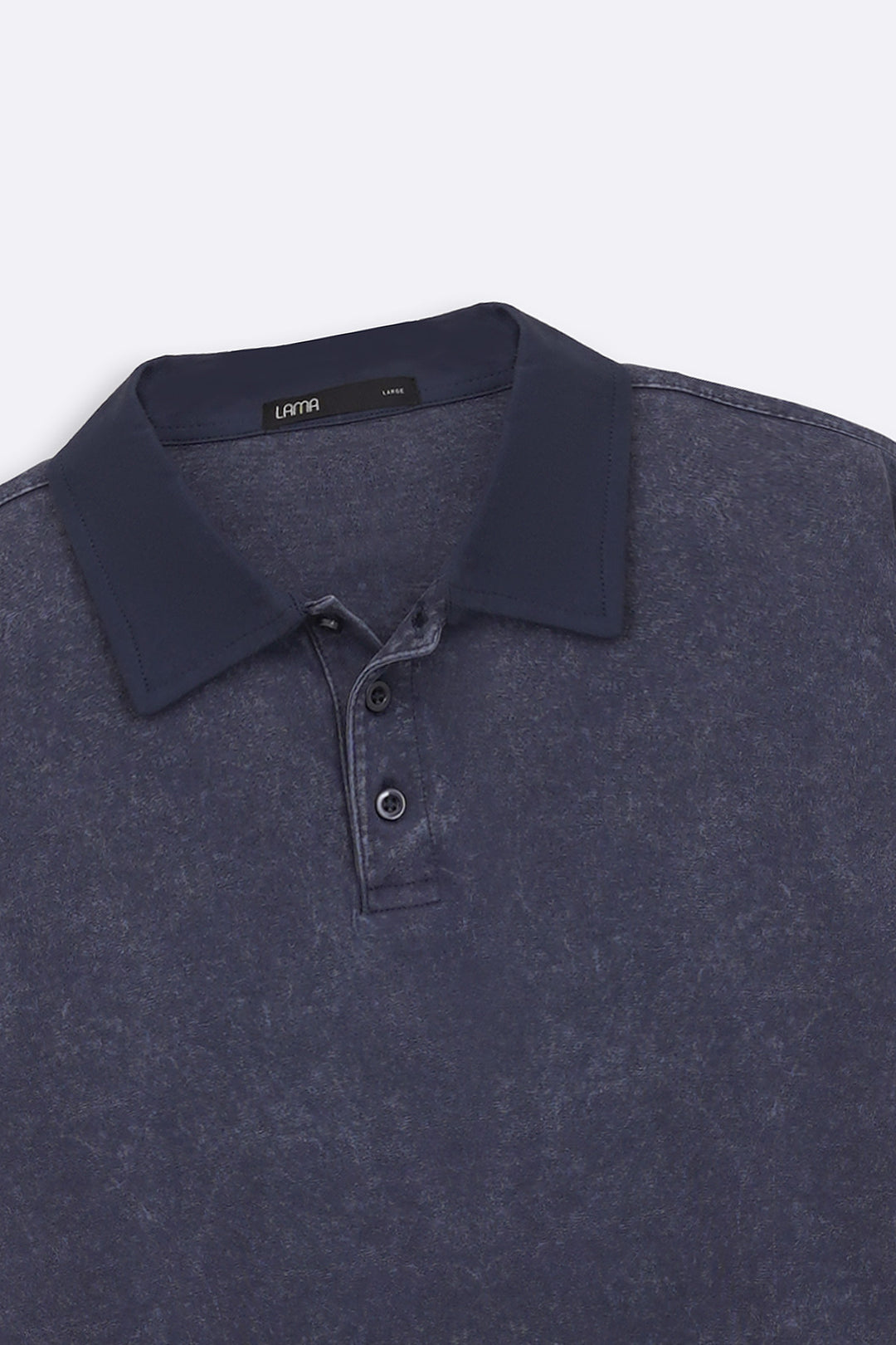 NAVY CONTRAST COLLAR POLO