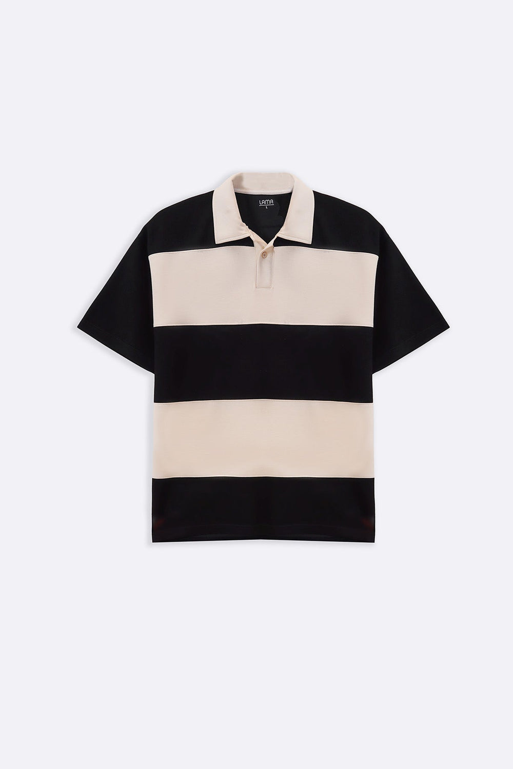 BLACK SOFT RUGBY POLO