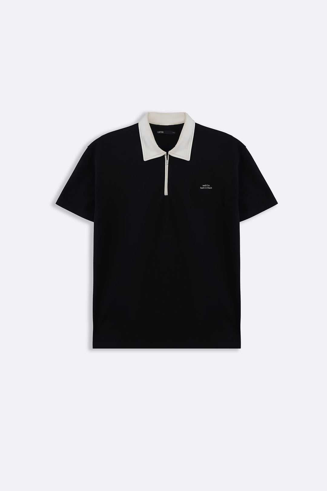 BLACK BACK IN BLACK POLO