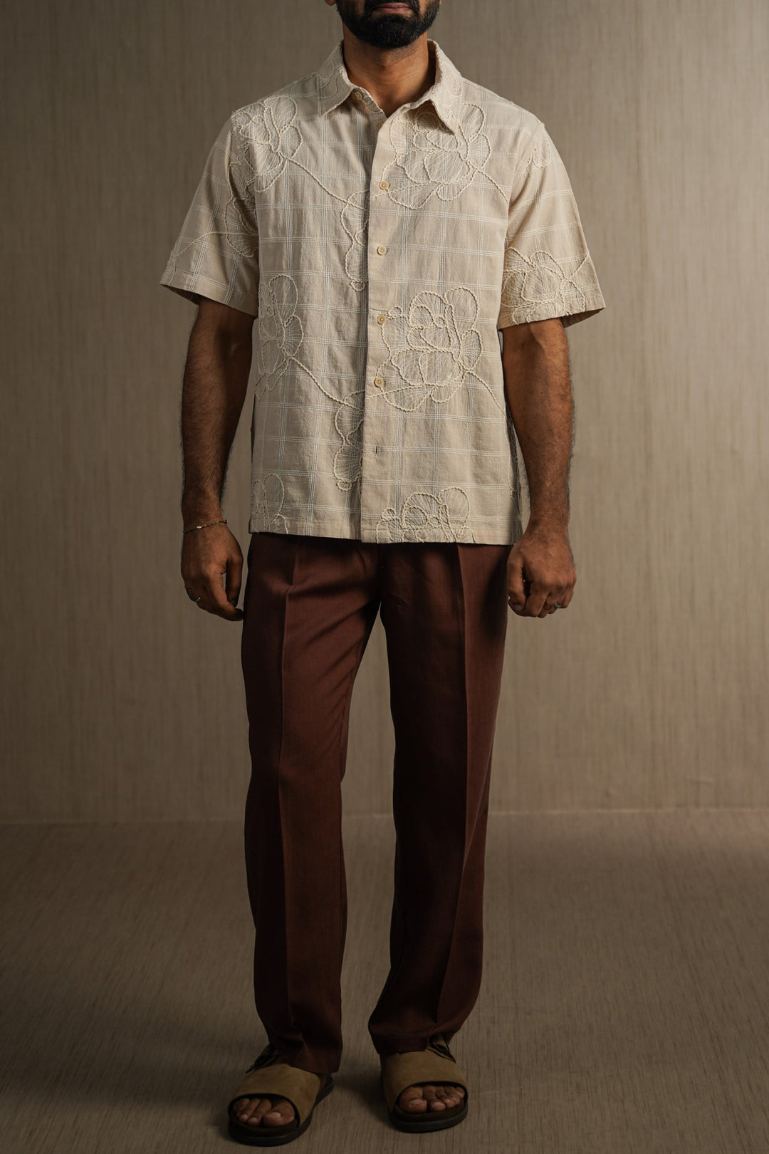 ECRU LINE COTTON SHIRT