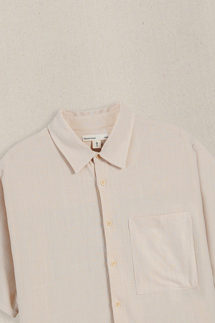 BEIGE ARTISAN WEAVE SHIRT