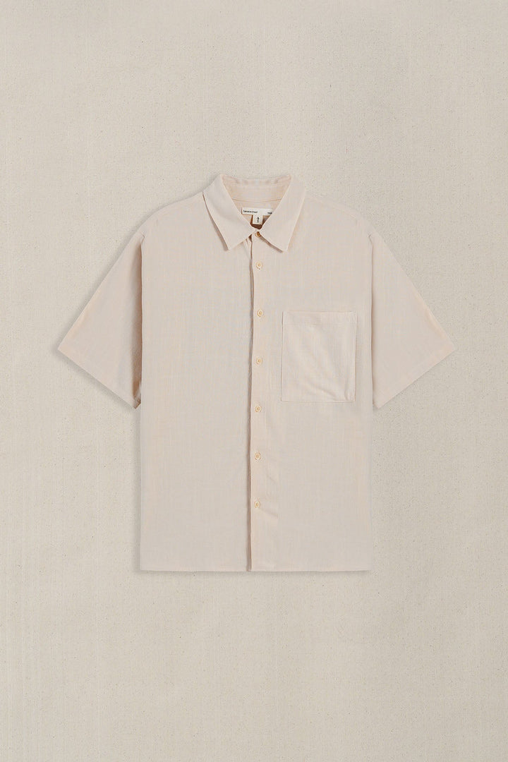 BEIGE ARTISAN WEAVE SHIRT