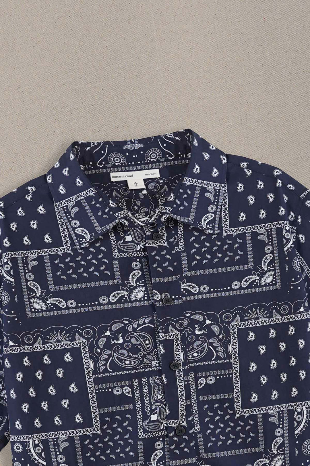NAVY PAISLEY PRINTED SHIRT