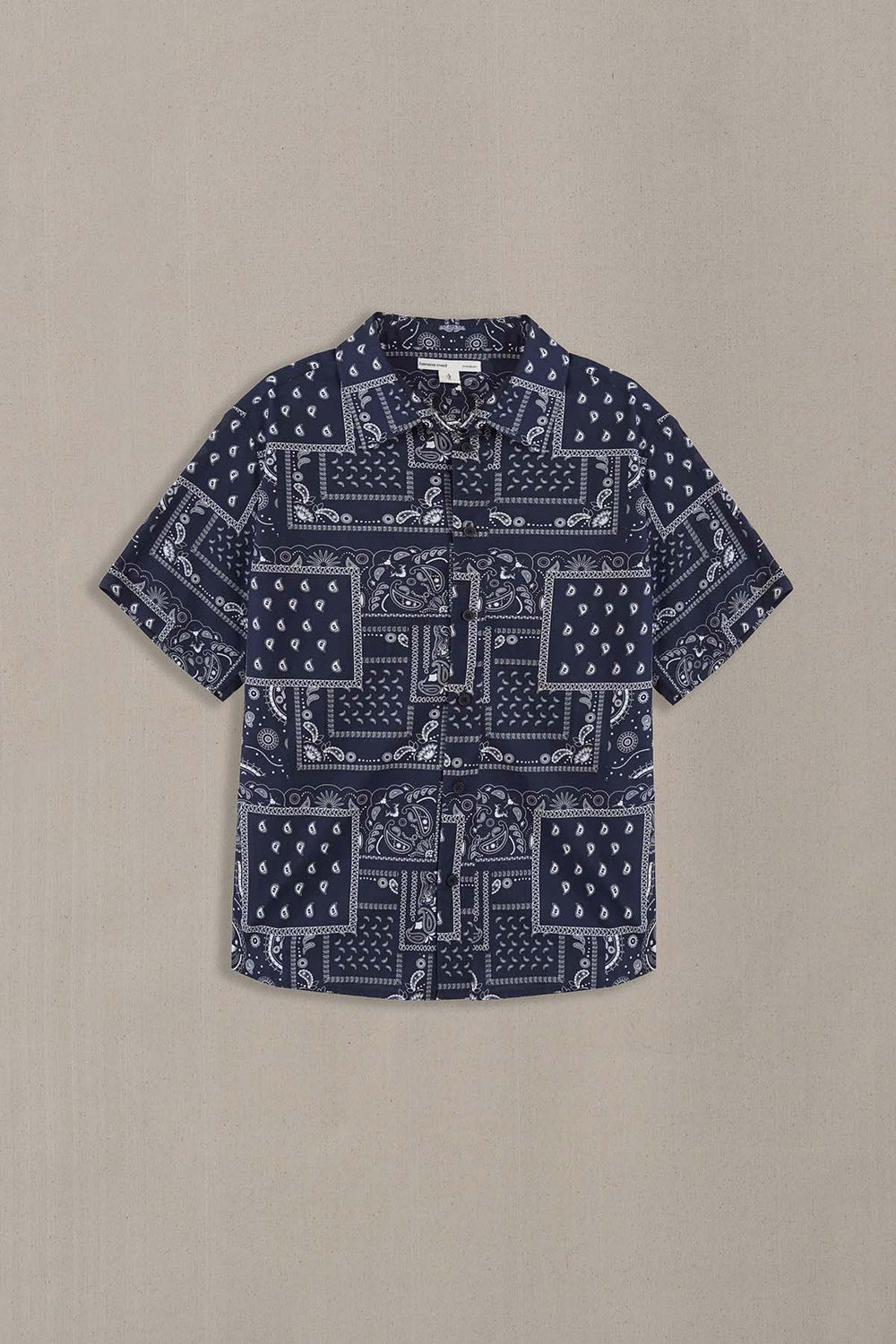 NAVY PAISLEY PRINTED SHIRT