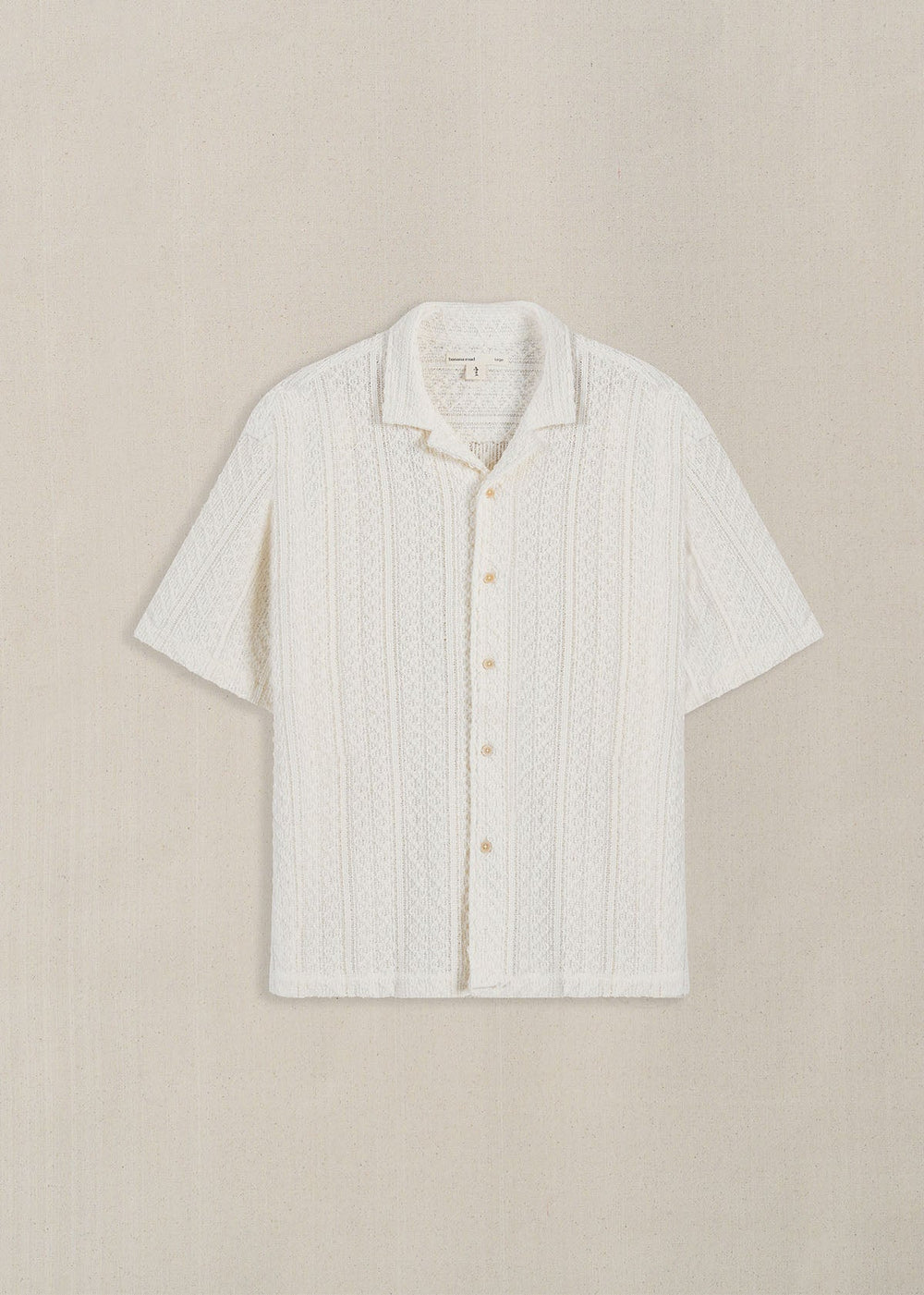 OFF WHITE TEXTURED RESORT SHIRT